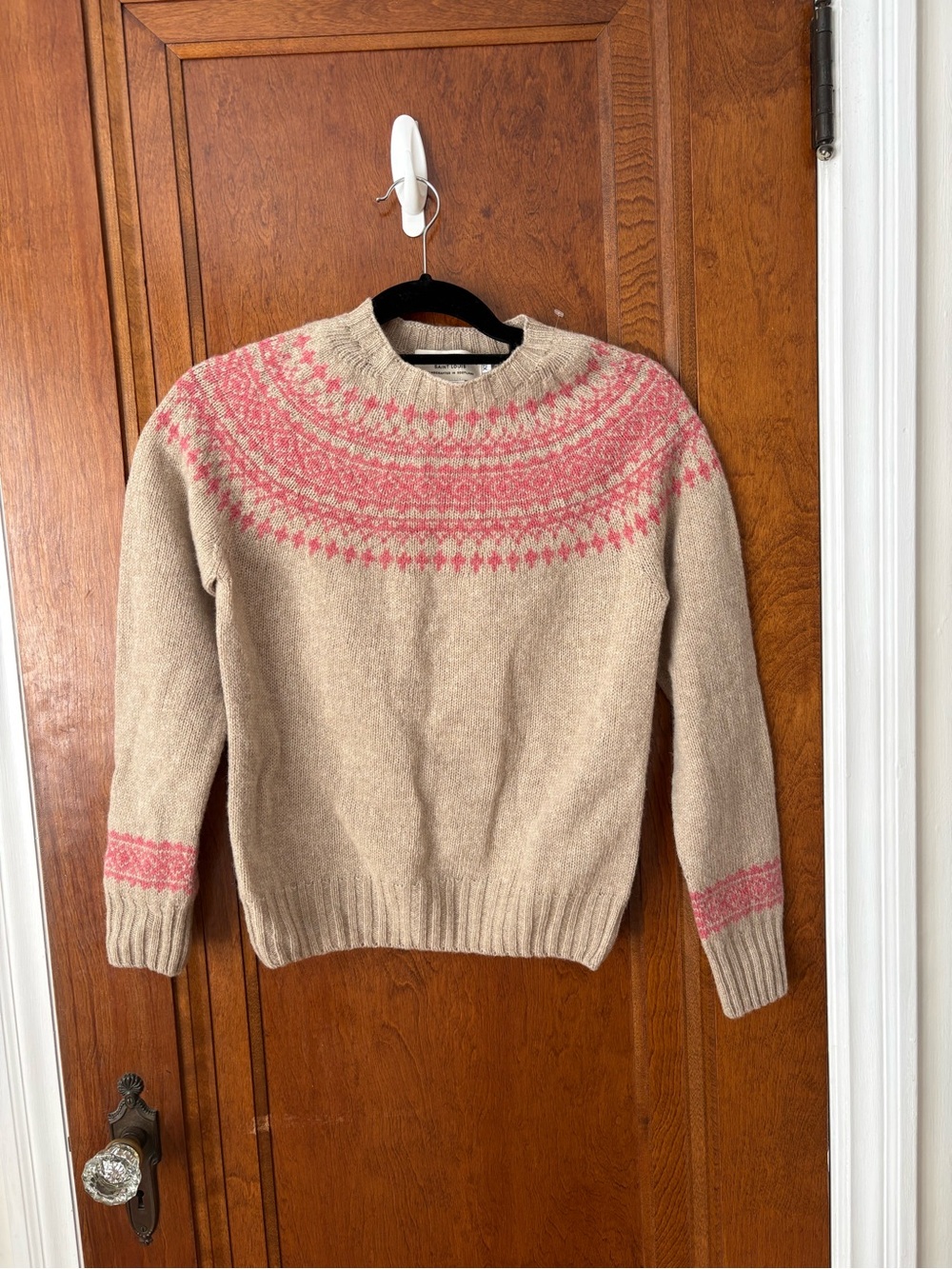 Civil Alchemy Neutral Beige Crewneck Wool Sweater - XS